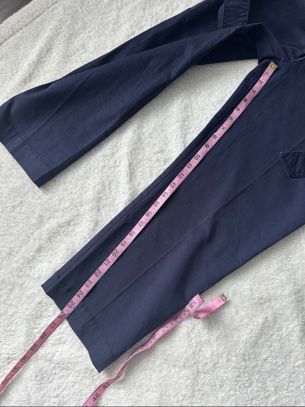 Nwt Boden Berkeley Tapered Trousers Women 12 Blue High Waist Coastal Preppy - Picture 8 of 9